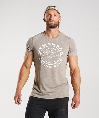 T Shirts Męskie Gymshark Legacy Szare | PL 3833BEX